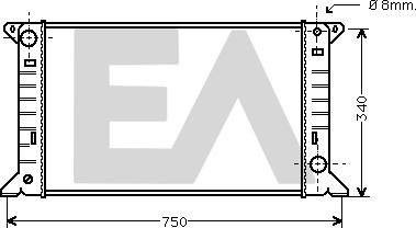 EACLIMA 31R22032 - Radiatore, Raffreddamento motore autozon.pro