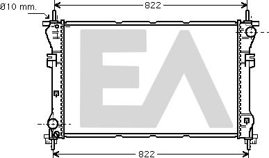 EACLIMA 31R22076 - Radiatore, Raffreddamento motore autozon.pro