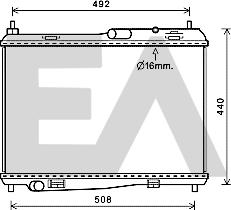 EACLIMA 31R22100 - Radiatore, Raffreddamento motore autozon.pro