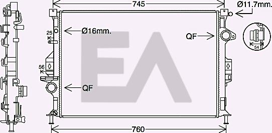 EACLIMA 31R22103 - Radiatore, Raffreddamento motore autozon.pro