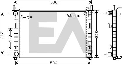 EACLIMA 31R22119 - Radiatore, Raffreddamento motore autozon.pro