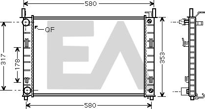 EACLIMA 31R22117 - Radiatore, Raffreddamento motore autozon.pro