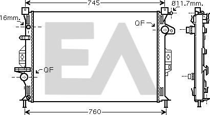 EACLIMA 31R22136 - Radiatore, Raffreddamento motore autozon.pro