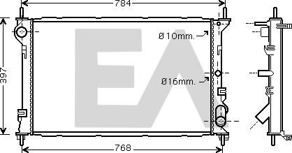 EACLIMA 31R22131 - Radiatore, Raffreddamento motore autozon.pro