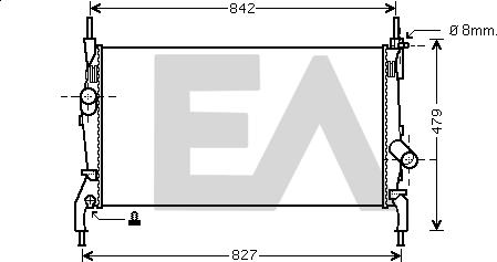 EACLIMA 31R22129 - Radiatore, Raffreddamento motore autozon.pro