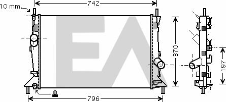 EACLIMA 31R22124 - Radiatore, Raffreddamento motore autozon.pro