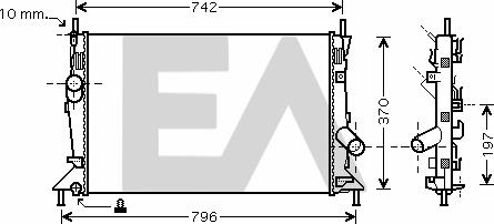 EACLIMA 31R22125 - Radiatore, Raffreddamento motore autozon.pro