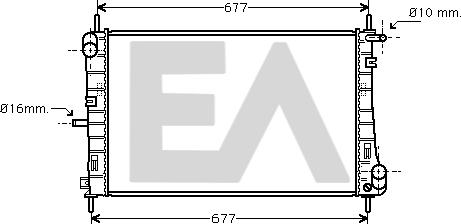 EACLIMA 31R22123 - Radiatore, Raffreddamento motore autozon.pro