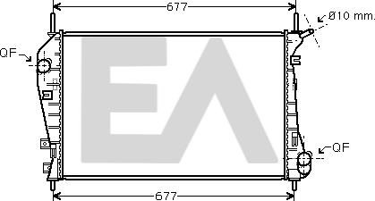 EACLIMA 31R22122 - Radiatore, Raffreddamento motore autozon.pro