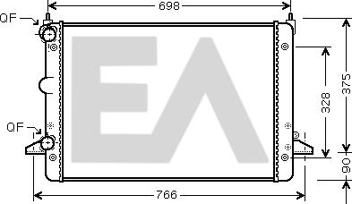 EACLIMA 31R22127 - Radiatore, Raffreddamento motore autozon.pro