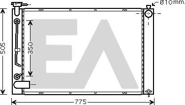 EACLIMA 31R71182 - Radiatore, Raffreddamento motore autozon.pro