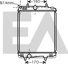 EACLIMA 31R71307 - Radiatore, Raffreddamento motore autozon.pro