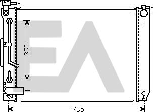 EACLIMA 31R71266 - Radiatore, Raffreddamento motore autozon.pro