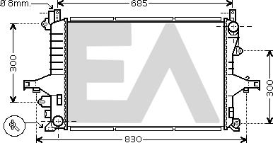 EACLIMA 31R78045 - Radiatore, Raffreddamento motore autozon.pro