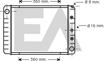 EACLIMA 31R78015 - Radiatore, Raffreddamento motore autozon.pro