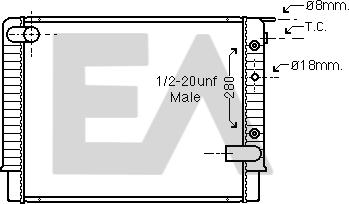 EACLIMA 31R78016 - Radiatore, Raffreddamento motore autozon.pro