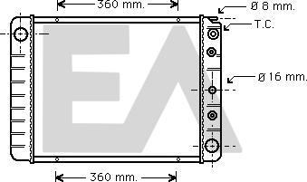 EACLIMA 31R78011 - Radiatore, Raffreddamento motore autozon.pro