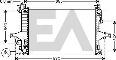 EACLIMA 31R78030 - Radiatore, Raffreddamento motore autozon.pro