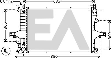 EACLIMA 31R78031 - Radiatore, Raffreddamento motore autozon.pro