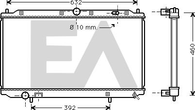 EACLIMA 31R78033 - Radiatore, Raffreddamento motore autozon.pro