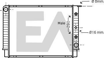 EACLIMA 31R78020 - Radiatore, Raffreddamento motore autozon.pro