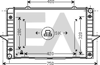 EACLIMA 31R78028 - Radiatore, Raffreddamento motore autozon.pro