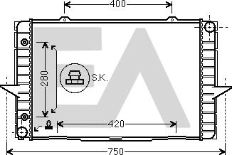 EACLIMA 31R78022 - Radiatore, Raffreddamento motore autozon.pro