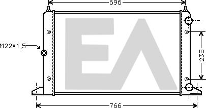 EACLIMA 31R77094 - Radiatore, Raffreddamento motore autozon.pro