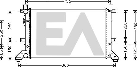 EACLIMA 31R77097 - Radiatore, Raffreddamento motore autozon.pro