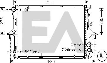 EACLIMA 31R77046 - Radiatore, Raffreddamento motore autozon.pro