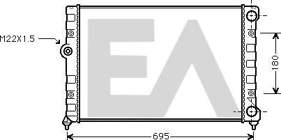 EACLIMA 31R77040 - Radiatore, Raffreddamento motore autozon.pro