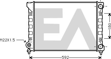 EACLIMA 31R77041 - Radiatore, Raffreddamento motore autozon.pro