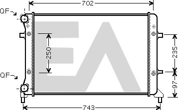 EACLIMA 31R77048 - Radiatore, Raffreddamento motore autozon.pro