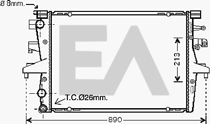 EACLIMA 31R77054 - Radiatore, Raffreddamento motore autozon.pro