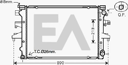 EACLIMA 31R77055 - Radiatore, Raffreddamento motore autozon.pro