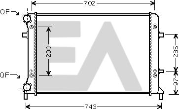 EACLIMA 31R77053 - Radiatore, Raffreddamento motore autozon.pro