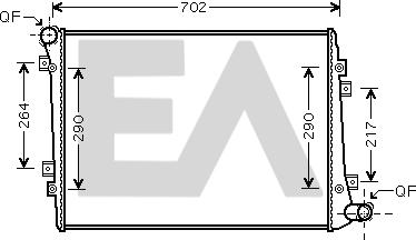 EACLIMA 31R77052 - Radiatore, Raffreddamento motore autozon.pro