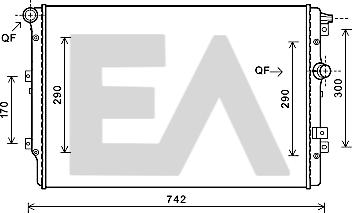 EACLIMA 31R77064 - Radiatore, Raffreddamento motore autozon.pro