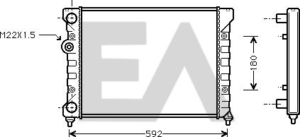 EACLIMA 31R77018 - Radiatore, Raffreddamento motore autozon.pro