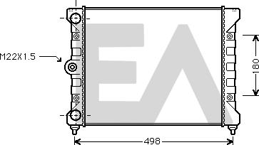 EACLIMA 31R77017 - Radiatore, Raffreddamento motore autozon.pro