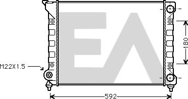 EACLIMA 31R77029 - Radiatore, Raffreddamento motore autozon.pro