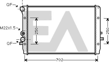 EACLIMA 31R77106 - Radiatore, Raffreddamento motore autozon.pro