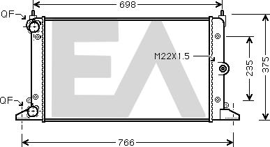 EACLIMA 31R77103 - Radiatore, Raffreddamento motore autozon.pro