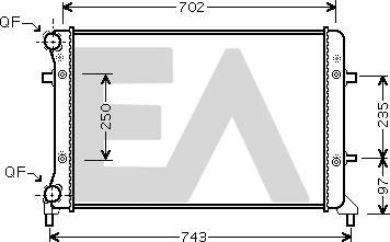 EACLIMA 31R77107 - Radiatore, Raffreddamento motore autozon.pro