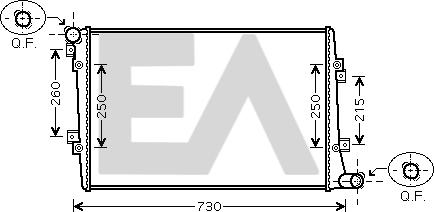 EACLIMA 31R77115 - Radiatore, Raffreddamento motore autozon.pro