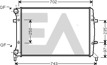 EACLIMA 31R77116 - Radiatore, Raffreddamento motore autozon.pro