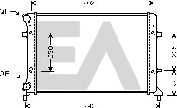 EACLIMA 31R77110 - Radiatore, Raffreddamento motore autozon.pro