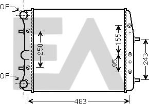 EACLIMA 31R77134 - Radiatore, Raffreddamento motore autozon.pro