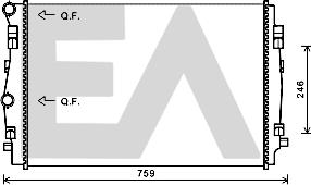 EACLIMA 31R77130 - Radiatore, Raffreddamento motore autozon.pro