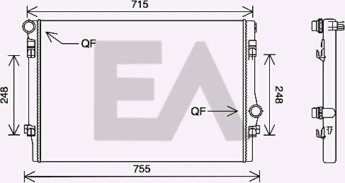 EACLIMA 31R77126 - Radiatore, Raffreddamento motore autozon.pro